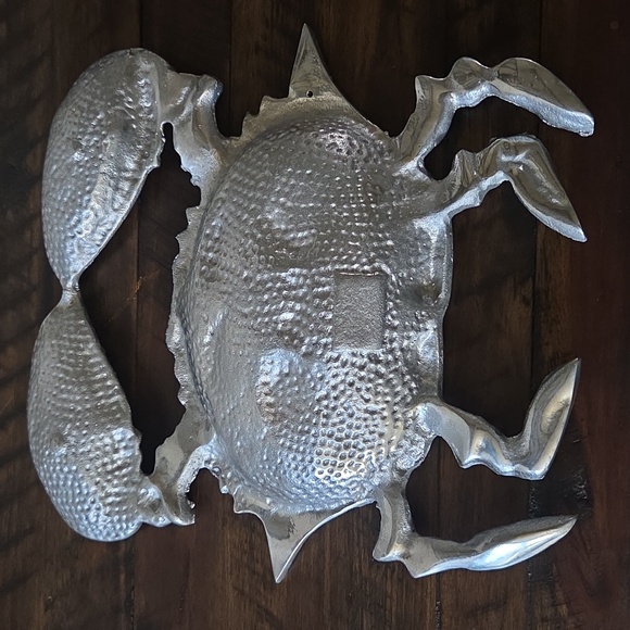 Beautiful Pewter Crab Appetizer Serving Dish. Great Condition!🦀 - Picture 3 of 6